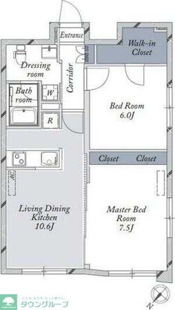 La Douceur文京大塚WESTの物件間取画像